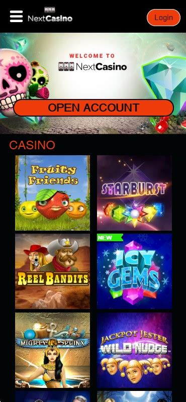 NextCasino Mobile App .